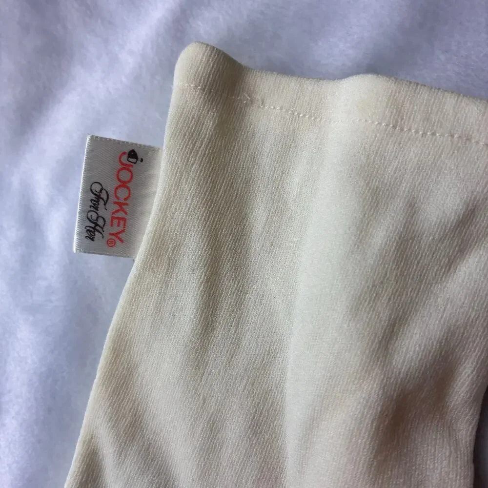 Vintage Jockey For Her 100% Nylon Ivory Cream Gloves Small Classic Layer READ
